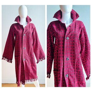 Vintage Ethnic Unique Floral Print Jacket M